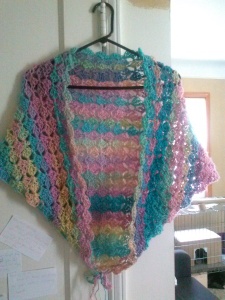 C2C shawl i made of easter